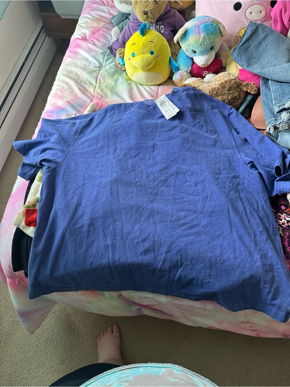 Abercrombie & Fitch Women's Short-Sleeve Tee in Blue